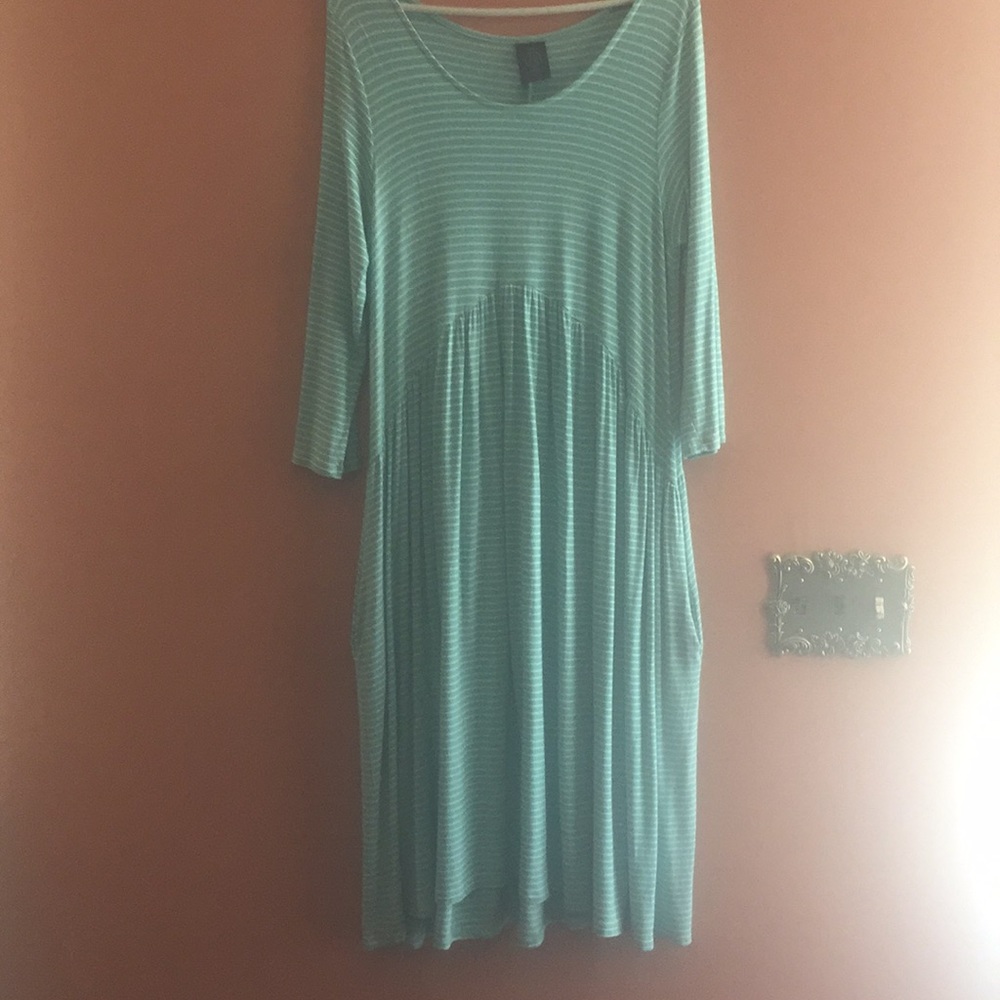 Agnes and dora mint green and cream dress